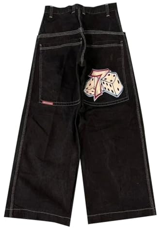 Minus Twos Cargo Baggy Jeans Hommes, Baggy Y2k Style Vintage Style Hip Hop Combat Streewear Vintage Lâche Pantalon Homme Jeans Décontracté Les Courses De Rue La Fête Les Courses De Rue