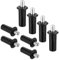 8 Pieces Spring Loaded Repair Pins, Cabinet Door Repair Pins Damper Replacement Repair Pins Plastic Iron Shutter Spring Loaded Furniture Fittings Connector Door Spring Parts