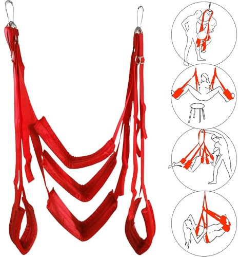 TGHYRF Altalena sessuale BDSM, altalena sessuale da interno, altalena dell'amore, mobili for il sesso, 5 cuscini extra larghi, giocattoli sessuali BDSM for coppie di uomini e donne