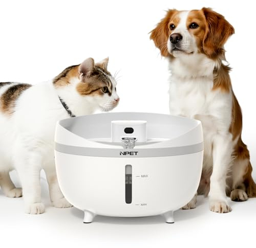 Wireless Cat Water Fountain, 5.5L/1.32Gal Large Capacity with 4000mAh Battery, 3 Modes Sensor/Timer/Continuous & Ultra Quiet Pump, BPA-Free Plastic for Cats & Dogs