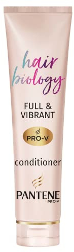 Pantene Hair Biology Full and Vibrant Volumising And Repairing Hair Conditioner For Fine, Thinning, Dull, Coloured Hair With Lotus Flower, Omega 9, 160 ml