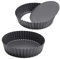 GRANDWISH 2-Piece Deep Pie Tin, Loose Bottom Pie Dish, Nonstick Quiche Pan (28cm)