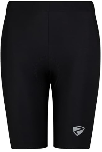 Ziener Unisex Kinder Nimo X-functie Fahrrad Tight Rad Hose Mountainbike Rennrad atmungsaktiv schnelltrocknend gepolstert, Schwarz, 176 EU