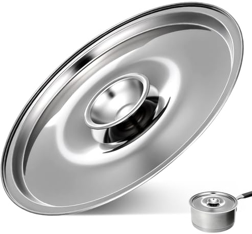 DOITOOL 14cm Stainless Steel Seasoning Pot Lid Pot Cover