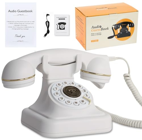 ROOMEDAL Libro de invitados de audio para teléfono de boda: graba mensajes de audio personalizados con libro de visitas, una manera personal y conveniente de preservar tus ocasiones especiales