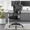 DoChair Bürostuhl Ergonomisch Schreibtischstuhl Drehstuhl mit Lordosenstütze, Verstellbarer Kopfstütze und 3D Armlehne, Einstellbare Höhe und Neigung(90°/110°/135°), Maximale Tragfähigkeit 150 kg