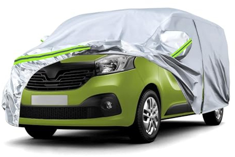 Opaltool Telo Copriautoda da Esterno per R-enault Trafic 2010-2023, SWB Copertura Completa per Auto con Cerniera della Porta, Serratura e Bande Antivento per la Protezione dalla Pioggia,Neve,Sole