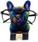 Guador Brillenhalter, Sonnenbrillen Präsentationsständer Wooden Spectacle Holder Kreativer Brillenhalter Wand Holz-Tier-Brillenständer Lustige Dekorativer Brillen (Cooler kleiner Hund)