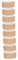 Lurrose 4 Sätze Aquarell-malband Verstärktes Gummiband Paketklebeband Aus Karton Streifen Braunes Packband Rahmenband Wasseraktiviertes Dichtungsband Papier Light Brown 2 Rollen * 4