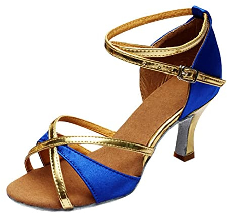 Luadnysin Chaussure Femme Chaussures Escarpin Talons Escarpins Bleu Marine Noir Talon Heels Danse Confortable Mariage Blanc De Latine Blanches Petit Aiguille Sexy Dorée Blanche