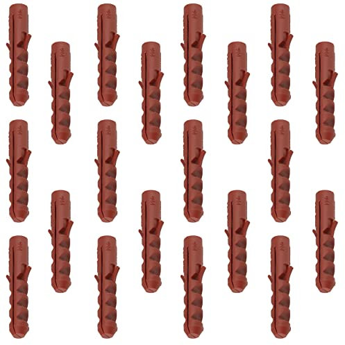 AERZETIX - C65087 - Lot de 20 Chevilles universelles 14x75 mm - en Nylon - Multi-usages Fixation Assemblage béton Brique parpaing Construction travaux bâtiment vis à Bois Foret perçage