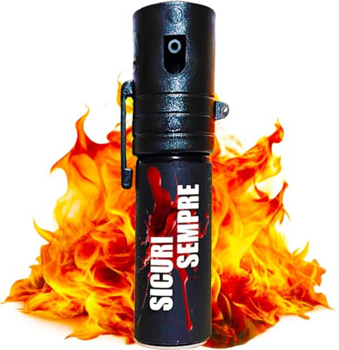 Sicuri SEMPRE - Spray Anti-agression prêt à l'emploi, Format Pratique et Facile à Transporter, idéal également pour Votre Sac à Main