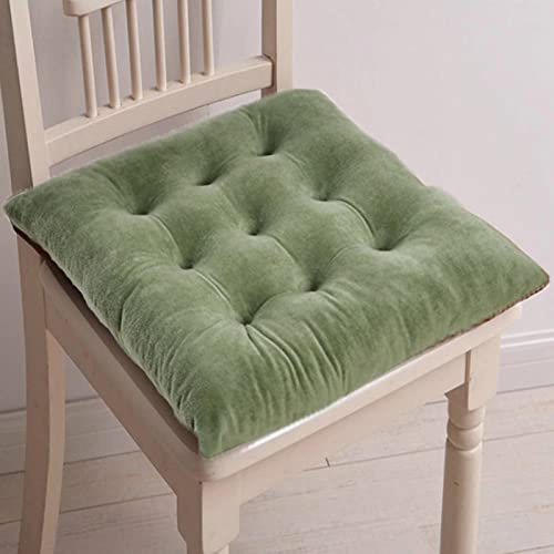 Set di 6 cuscini per sedia da cucina con clip per sedia da pranzo, anti-deformazione, colore: verde chiaro