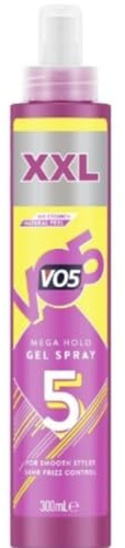 VO5 Mega Hold Gel Spray XXL 300ml – Extreme Hold & Long-Lasting Control