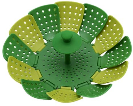 Cesto Vapore Pieghevole - Smorzatori Di Verdure A Setaccio Da Cucina, Pentola A Cesto In Acciaio Inossidabile Pieghevole | Uso Pieghevole Per Casseruola, Attrezzatura Vegetale Con Piedi E Maniglia Rim