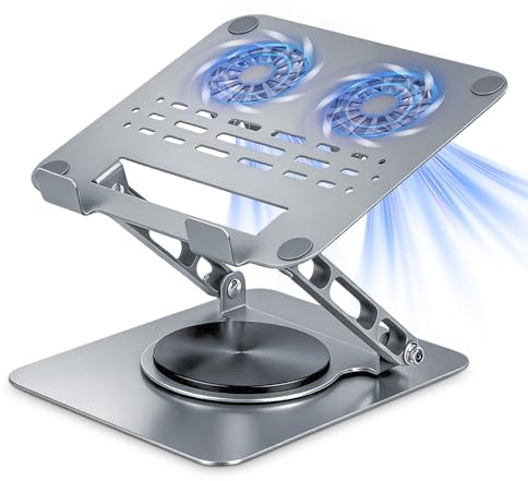 Support Ordinateur Portable avec Ventilateur, Support PC Portable Ventilé