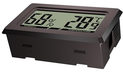 Dioeazh Thermomètre Numérique LCD,Thermohygromètre Numérique LCD à Écran Digital - Testeur Mini Haute Précision Lecture Instantanée pour Cave à Vin Salon | Pièce Instrument de Musique