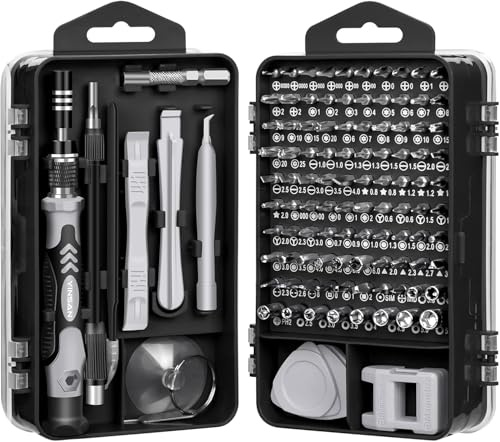 Kit Destornilladores de Precisión 120 en 1 – Juego Profesional con Puntas Magnéticas, Cabezal Giratorio 360°, Extensión Telescópica y Estuche Compacto para Móviles, Portátiles, Consolas y Electrónica