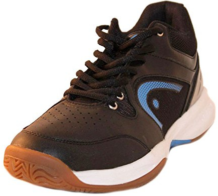 HEAD Men's Sonic 2000 MID Racquetball/Squash Indoor Court Shoes (Non-Marking) (Black/Blue) 9.5 (D) US