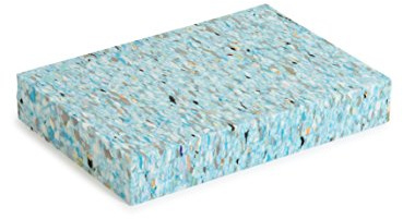 Yoga Studio Bloque de yoga de espuma reciclada, 30 x 20 x 5 cm, bloque de yoga ligero, absorbente de golpes, multicolor