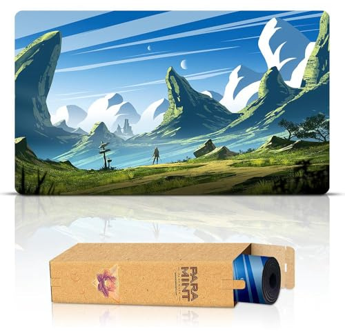Paramint Fresh Plain (Genähte Kanten) - MTG Spielmatte - Kompatibel mit Magic: The Gathering Spielmatten - Spielen Sie MTG, YuGiOh, TCG - Spielmatten mit originellen Designs und Zubehör