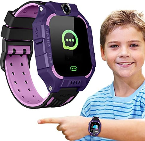 Luckxing Smart Phone Orologi per Bambini,Smartwatch Touchscreen HD | Tracker Fitness Sportivo Impermeabile Compatibile con iOS per Bambini e Adulti