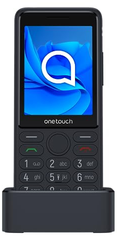 TCL 4022S - Telefono cellulare con tastiera, Ampio display da 2,8, Speaker potente, Tasto SOS, Camera VGA, Batteria 10gg in stand-by, Radio FM, Bluetooth, Basetta di ricarica inclusa, Nero [Italia]