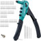 Libraton Rivettatrice Manuale Professionale, Kit Pistola per Rivetti Pop, Strumento per Rivetti Manuale, Strumento per Rivettatura con 120 Rivetti Ciechi, 4 Punte da Trapano, 4 Ugello Senza Attrezzi