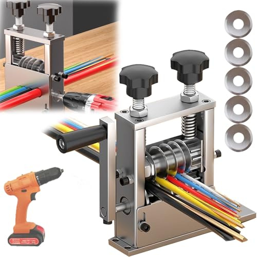 Pelacables de cables, 6 agujeros, pelacables de 1 a 17 mm, herramienta de pelado de cables, manual eléctrico, 2 modos, pelacables de 5 cables al mismo tiempo, pelacables con 5 cuchillas