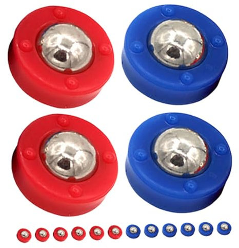 Kisangel 28st Tisch-Shuffleboard Spiel Im Freien Gartenspiele Tabletop-Spiele Shuffleboard-tischpucks Sequenzspiel Krocket Werfen Ring-wurf Maisloch-gartenspiel Ball Spielstock Sport Stahl