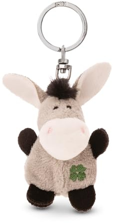 NICI Schlüsselanhänger Esel mit Kleeblatt 5cm