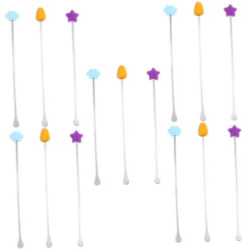 TOPBATHY 5 Set di Bacchette di Agitazione con Manico Esteso Bastoncino di Miscelazione Robusto E Facile da Pulire 3 Pezzi * 5