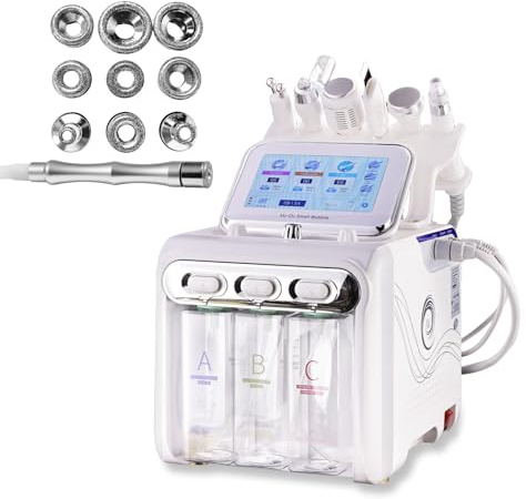7 in 1 Hydrogen Oxygen Facial Beauty Machine with Diamond Microdermabrasion | Hydrodermabrasion Facial Machine, Multifunctional Skin Care Device, For Home SPA Salons