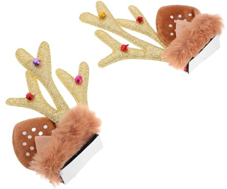 Luxshiny Décorations De Casque De Renne pour Casque Moto Accessoires De Décoration De Noël Ornement De Renne