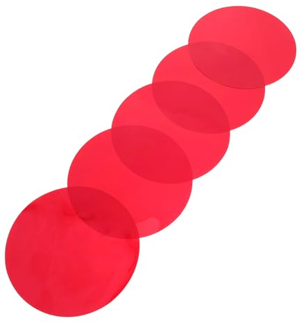ETHZZLE Lighting Gel Filter Sheets Colour Film for Lights Warm Light Correction Film 5 pcs Colored Transparency Sheets Diffuser for Home Decor Bedroom and Pet Lighting