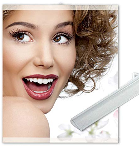 pictureframe24 1 paire de rails de serrage pour affiches, 90 cm, transparents