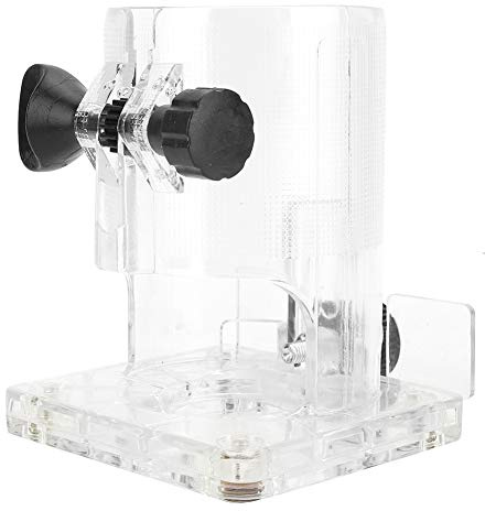 ANGGREK Katsu Router Base,Work,Woodworking Trimmer Router Transparent Plastic Base Power Tool Protective Accessory (Thick section)