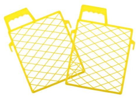 HOMSFOU Plastic Paint Tray Grid 2pcs 7 Inch Size Sturdy Plastic Painting Supplies Tray Organized Divider for Home and Professional DIY Projects Holds Brushes and Rollers