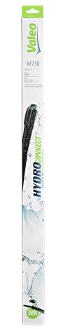 Valeo Hydroconnect 1x Escobilla Limpiaparabrisas HF75B - Delantera - 750 mm | 1 Escobilla Plana, Fácil Instalación, 578518