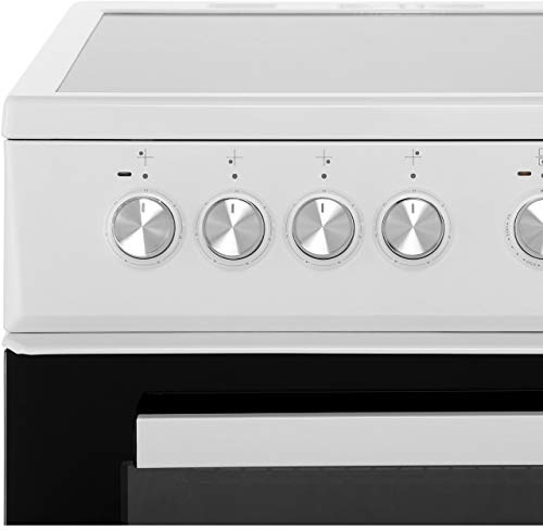 Beko 50cm Double Oven Electric Cooker - White