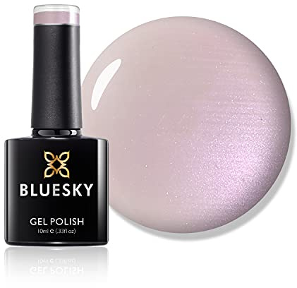 Bluesky Gel Nail Polish, Negligee 80502, Light Pink, French, Long Lasting, Chip Resistant, 10 ml (Requires Drying Under UV LED Lamp)