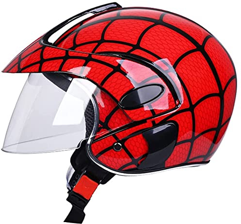 SVIVE Casco da Moto per Bambini, Casco Fuoristrada, Casco per Motociclisti per Biciclette per Bambini E Guanti da Moto, Ragazzi E Ragazze, Adatti A 3-8 Anni,B