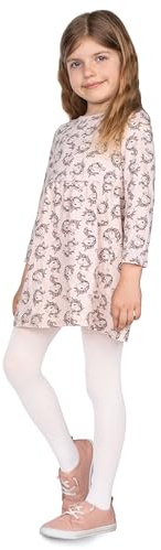 looksy Collant In Microfibra Per Bambina Morbidi Ed Elasticizzati Calze Collant Resistenti Per Uniforme Scolastica Bianco 3-4 Anni