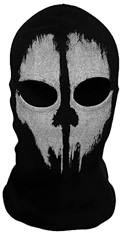 COD Ghost Mask Skull Balaclava MW2 Skeleton Costume Ski Snood Mask Black02
