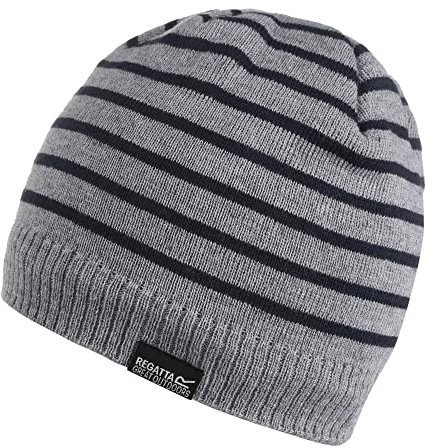 Regatta Kids' Tarley Fleece Lined Knitted Hat Grey