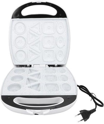 Machine à Biscuits électrique 13 Trous, Poignée de sécurité, Compacte, Machine à Biscuits Domestique Antiadhésive, Plaque Chauffante en Aluminium pour Petit-déjeuner gaufré,