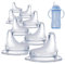 8Pack Replacement Silicone Spout Compatible with NUK, Soft Spout Replacement for NUK Active and Learner Cups, Easy Transition from Bottle to Cup, No Spill for Sippy Cup Nipples