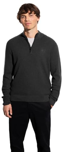 Street One Men Troyer - Maglione Strutturato Antracite Grigio Melange XXL