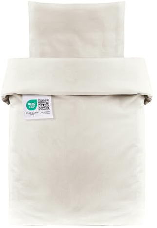 MAKIAN Juego Nórdico Minicunas y Moisés 2 Piezas 80x80 cm y 35x40 cm | Ropa de Cama para Bebé 100% Algodón Transpirable Ideal para Recién Nacidos y Pieles Sensibles | Certificado Oeko-Tex