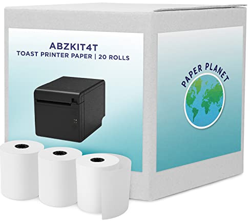 Thermal Paper for Toast TP200 Printer by Paper Planet | 20 Rolls